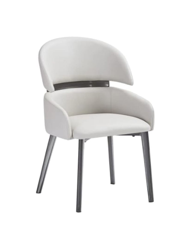 Frost Premium Dining Chair for Restaurants and Home Half White Color