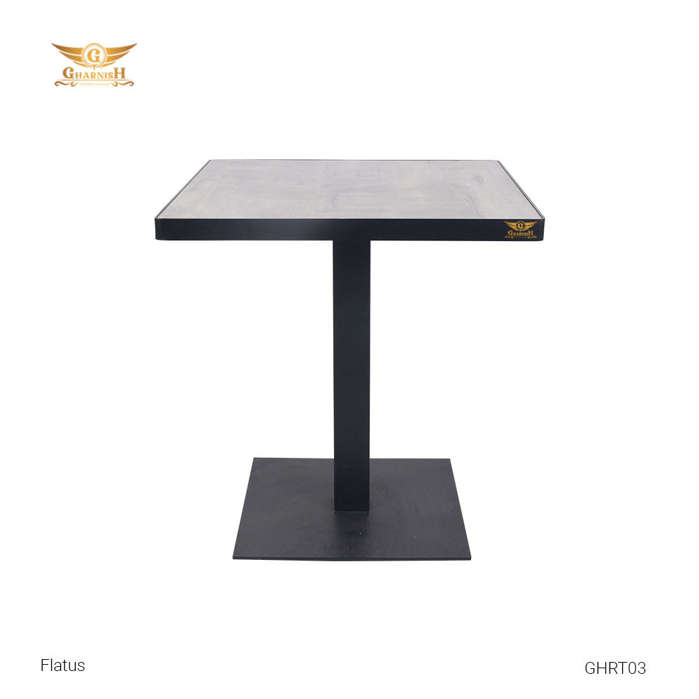 Flatus 2 Seater Cafe/Restaurant Dining Table with Wooden Top GHRT03