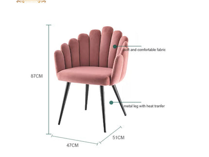 The Stepper - Imported Velvet Dining Chair GHDC011