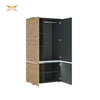 Gharnish 4 door wardrobe with Pine Finish Vineer GHDT010-Gharnish-storage cabinets,wadrobes