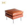 Gharnish Sofa Footstool in Vintage Leather GHSD010-Gharnish-Coffee table,Foldable Storage in hyderabad,Foldable Storage Stool Orange Colour,furniture in hyderabad,office chair,Ottoman,Sofa Footstool in Vintage Leather,Wholesale storage racks in hyderabad