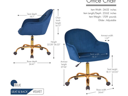 Gharnish Upholestery Swivel Office Chair GOFC07