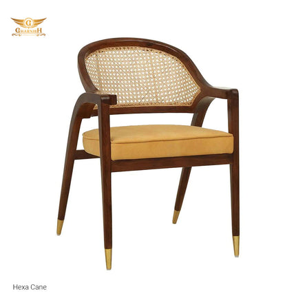 Hexa Cane Teakwood Restaurant Chair