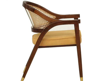 Hexa Cane Teakwood Restaurant Chair