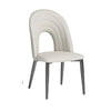 IG Leather Dining Chairs for Restaurant or Home Half white color