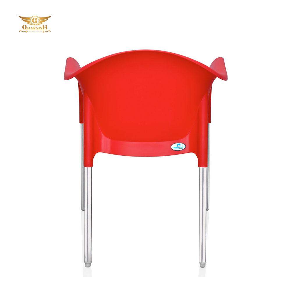 Nilkamal Novella 09 Chair (Bright Red)-Nilkamal-Chairs