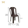 Nilkamal CHR4002 Plastic Chair (Weather Brown)-Gharnish-nilkamal Plastic chairs,plastic chairs