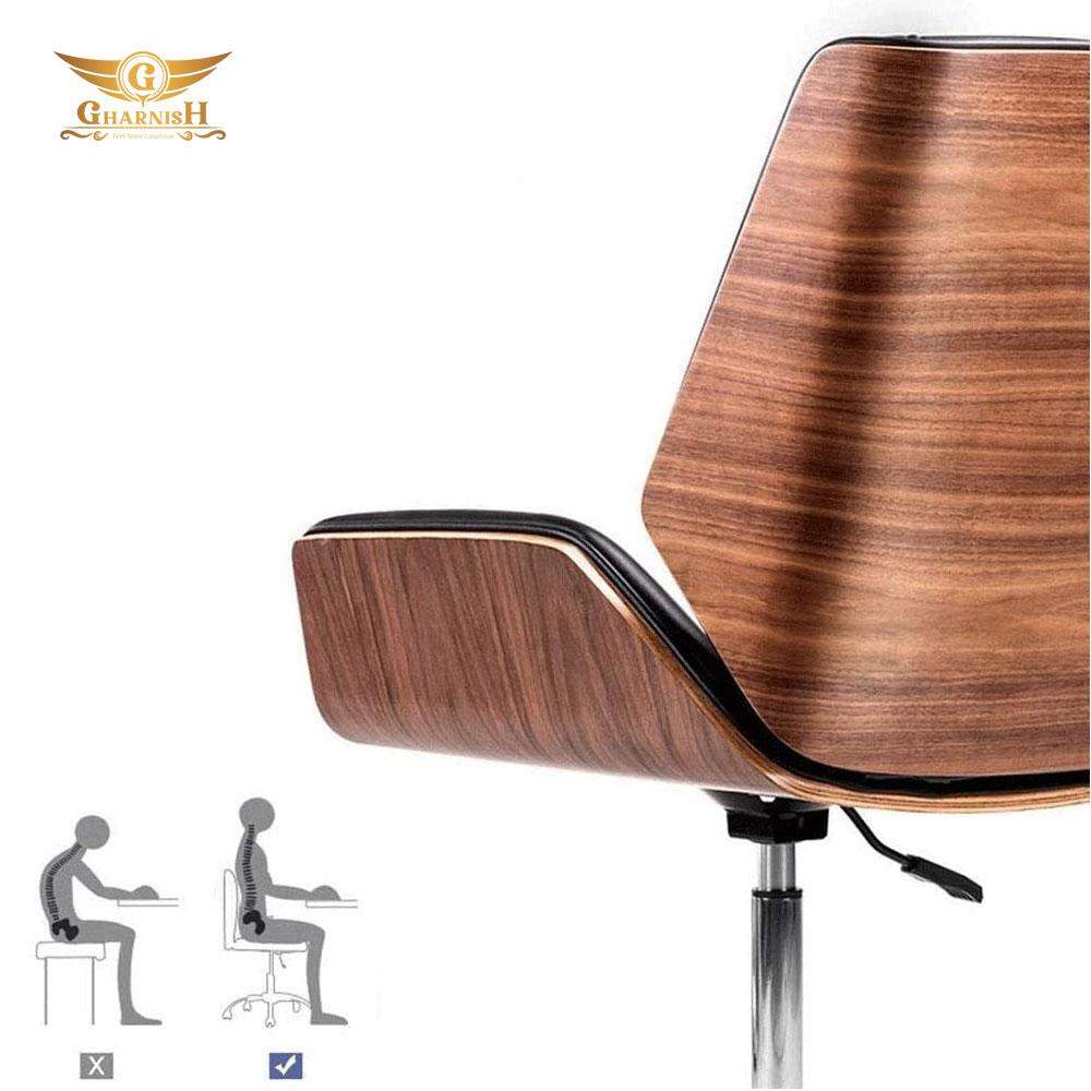 Office chair wooden back hotsell