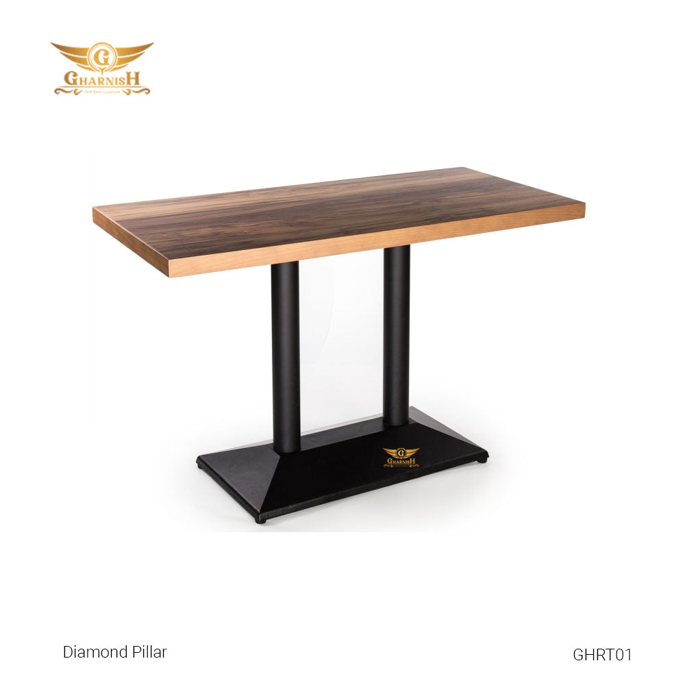 Diamond Pillar Restaurant Dining Table - Main Image