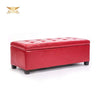Gharnish Storage Ottoman Stool Leather RED GHPF003-Gharnish-Foldable Storage in hyderabad,Foldable Storage Stool Orange Colour,Gharnish center table,Hyderabad storage unit makers,office furniture,Ottoman,Ottoman storage,Ottoman storage in hyderabad,Ottoman storage makers in Hyderabad,Storage Ottoman Stool