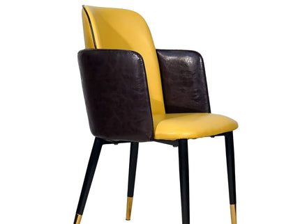 Suit Double Back Leather Dining Chair Imported