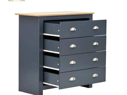 Gharnish 4 Piece Storage Set for Bed Room Blue GHST002-Gharnish-storage cabinets,Storage racks in hyderabad,storage units