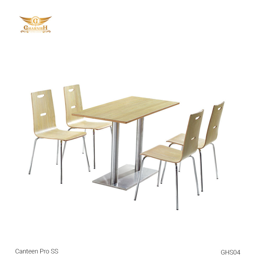Canteen Pro SS Cafe/ Restaurant Furniture Set GHS03