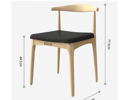 Hans Cafe Chair - Metal Restaurant Chair with Wooden Finish