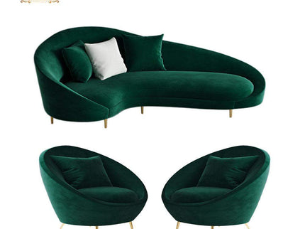Half Moon Luxury Sofa Set 3+1+1 for living room Sofa GHSF035-Gharnish-lavish furniture hyderabad,Luxury Furniture,luxury sofa,Sofa