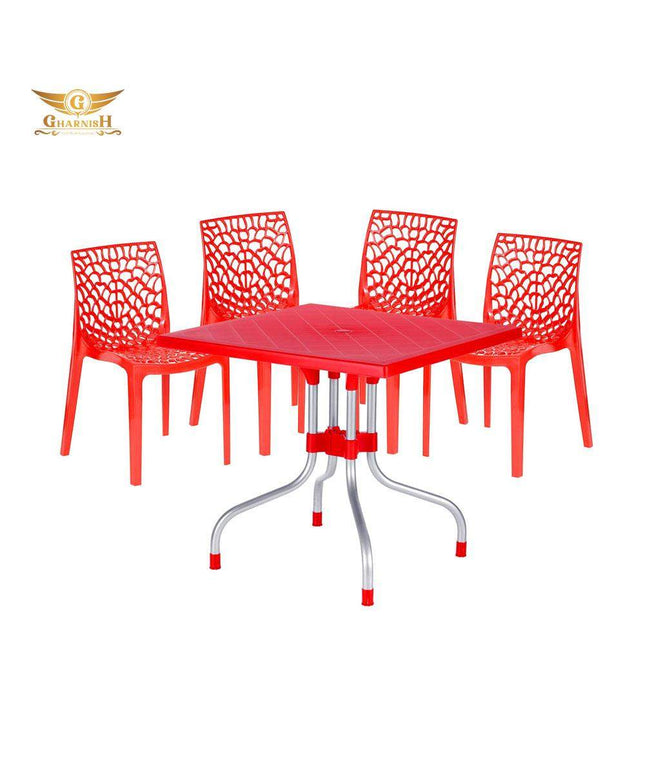 Supreme Olive Table With Web Chairs-Supreme-Dining chair,dining set,dining table,dining tables chairs
